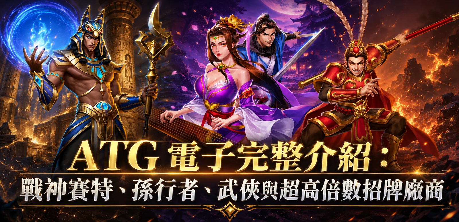 ATG 電子完整介紹：戰神賽特、孫行者、武俠與超高倍數招牌廠商