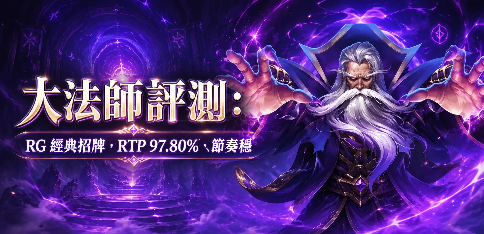 大法師評測：RG 經典招牌，RTP 97.80%、節奏穩